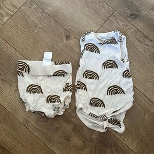 Spearmint love body suit bloomer set